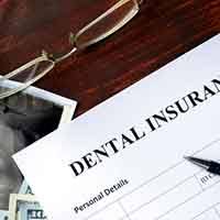 dental insurance form on table 